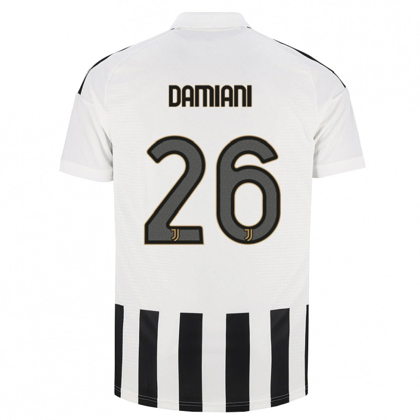 Danxen Mænd Samuele Damiani #26 Sort Hvid Brun Hjemmebane Spillertrøjer 2026/27 Trøje T-Shirt