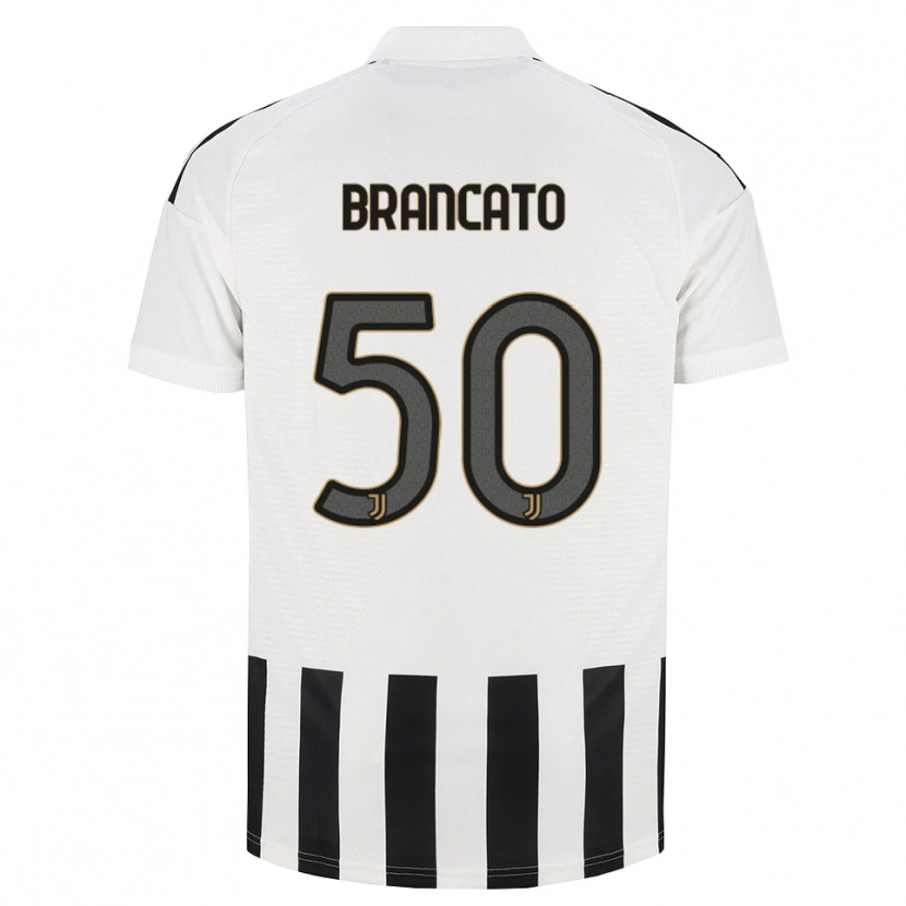 Danxen Mænd Alessandro Brancato #50 Sort Hvid Brun Hjemmebane Spillertrøjer 2026/27 Trøje T-Shirt