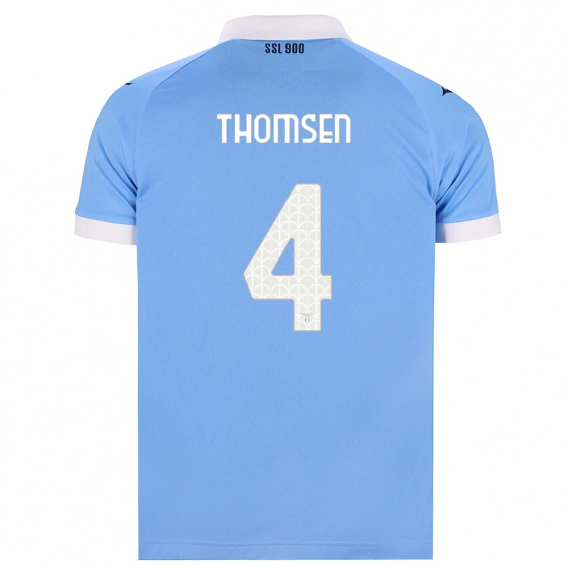 Danxen Mænd Maria Møller Thomsen #4 Himmelblå Sort Hvid Hjemmebane Spillertrøjer 2026/27 Trøje T-Shirt
