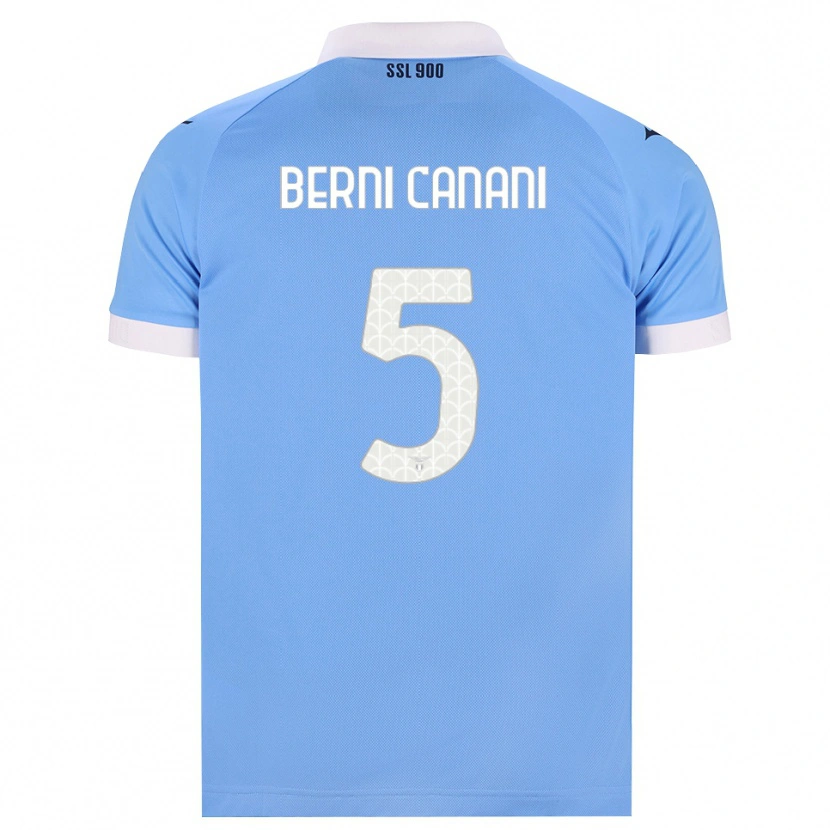 Danxen Mænd Leonardo Berni Canani #5 Himmelblå Sort Hvid Hjemmebane Spillertrøjer 2026/27 Trøje T-Shirt
