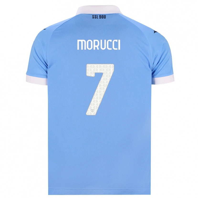 Danxen Mænd Alessandro Morucci #7 Himmelblå Sort Hvid Hjemmebane Spillertrøjer 2026/27 Trøje T-Shirt