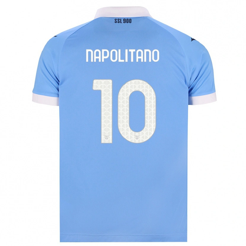 Danxen Mænd Luca Napolitano #10 Himmelblå Sort Hvid Hjemmebane Spillertrøjer 2026/27 Trøje T-Shirt