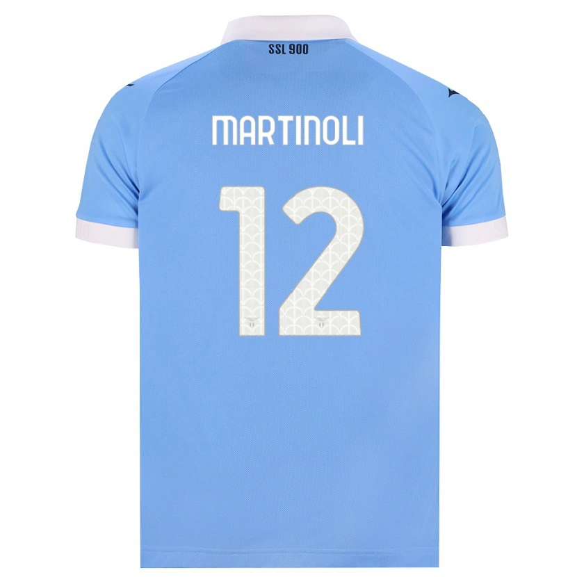 Danxen Mænd Elettra Martinoli #12 Himmelblå Sort Hvid Hjemmebane Spillertrøjer 2026/27 Trøje T-Shirt