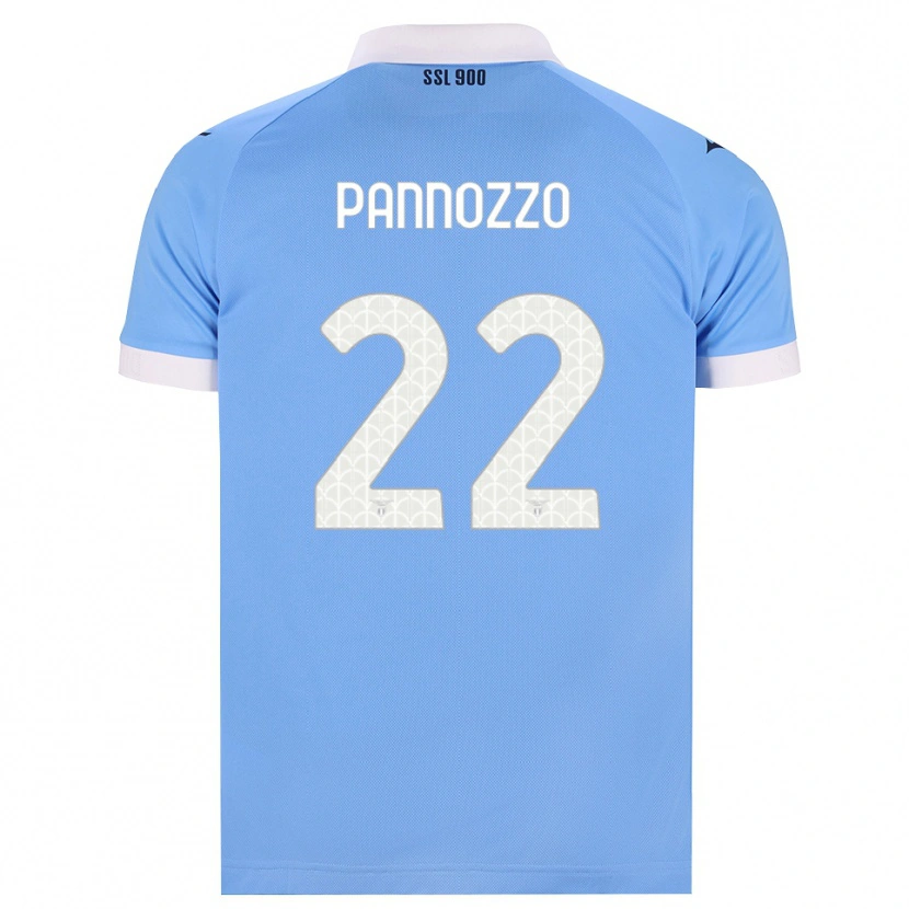 Danxen Mænd Nicolò Pannozzo #22 Himmelblå Sort Hvid Hjemmebane Spillertrøjer 2026/27 Trøje T-Shirt