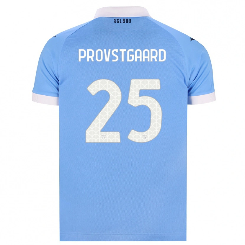 Danxen Mænd Oliver Provstgaard #25 Himmelblå Sort Hvid Hjemmebane Spillertrøjer 2026/27 Trøje T-Shirt