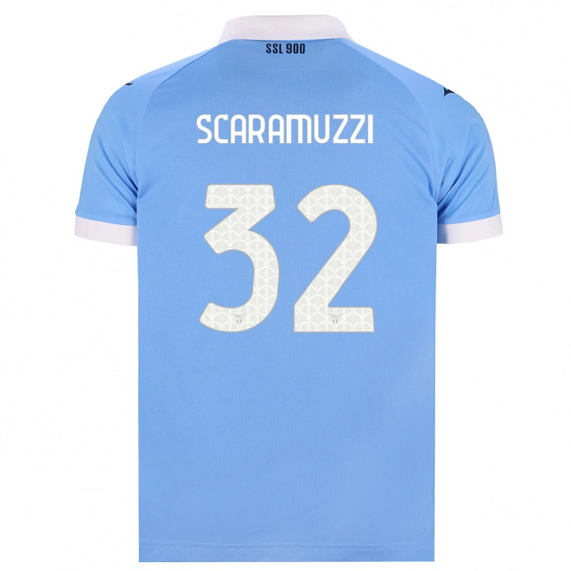 Danxen Mænd Chiara Scaramuzzi #32 Himmelblå Sort Hvid Hjemmebane Spillertrøjer 2026/27 Trøje T-Shirt