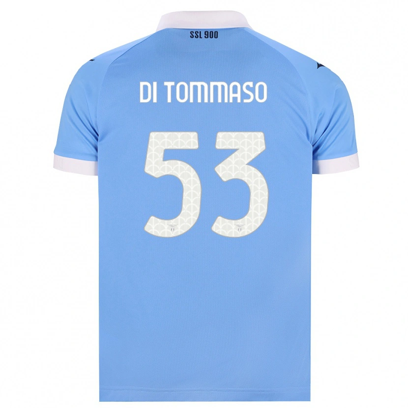 Danxen Mænd Leonardo Di Tommaso #53 Himmelblå Sort Hvid Hjemmebane Spillertrøjer 2026/27 Trøje T-Shirt
