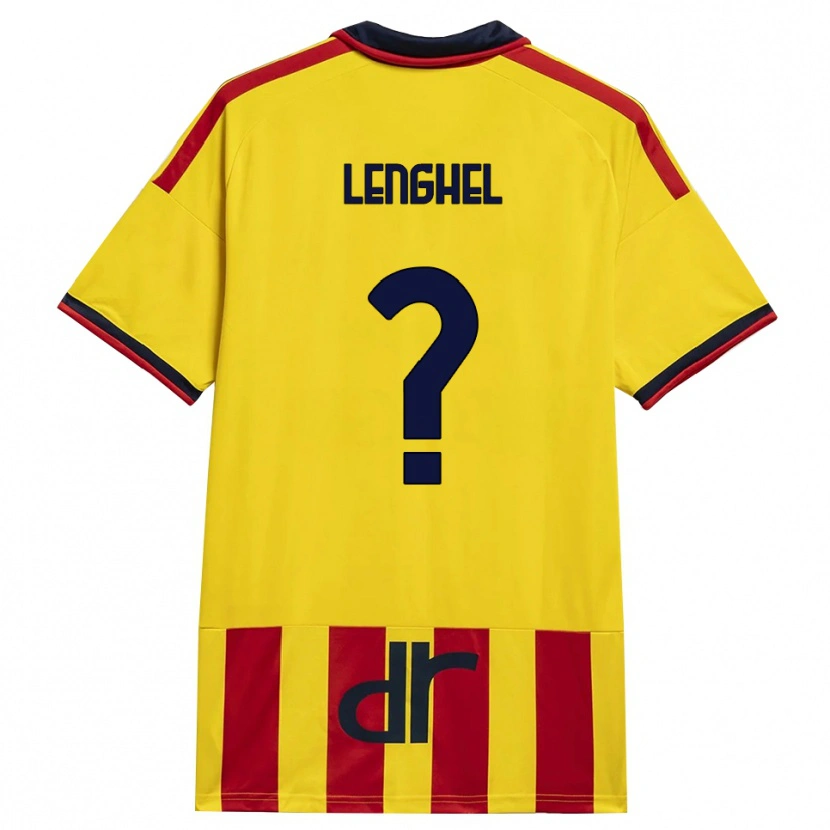 Danxen Mænd Edmond Lenghel #0 Gul Rød Hjemmebane Spillertrøjer 2026/27 Trøje T-Shirt
