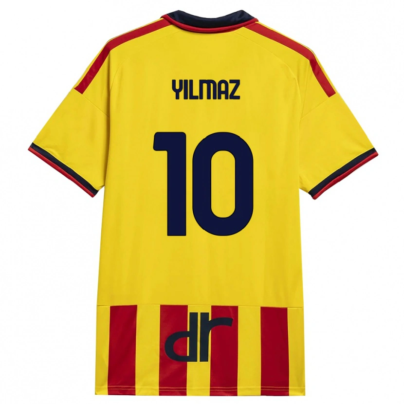 Danxen Mænd Enes Yilmaz #10 Gul Rød Hjemmebane Spillertrøjer 2026/27 Trøje T-Shirt