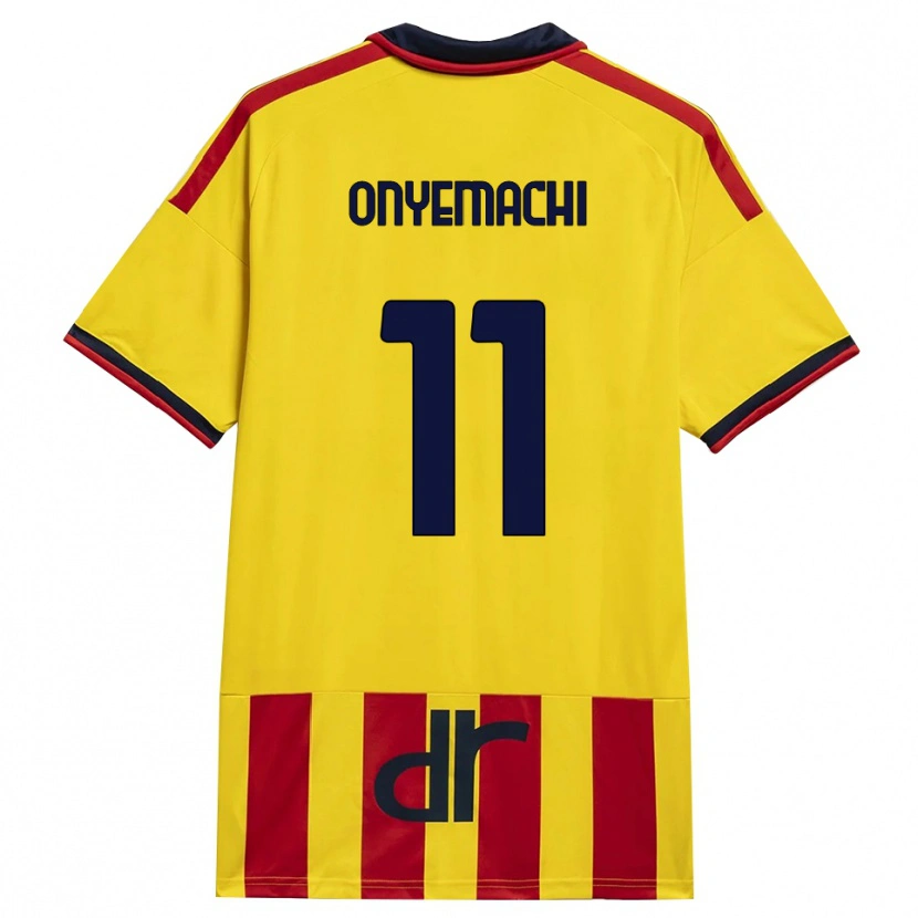 Danxen Mænd Divine Onyemachi #11 Gul Rød Hjemmebane Spillertrøjer 2026/27 Trøje T-Shirt