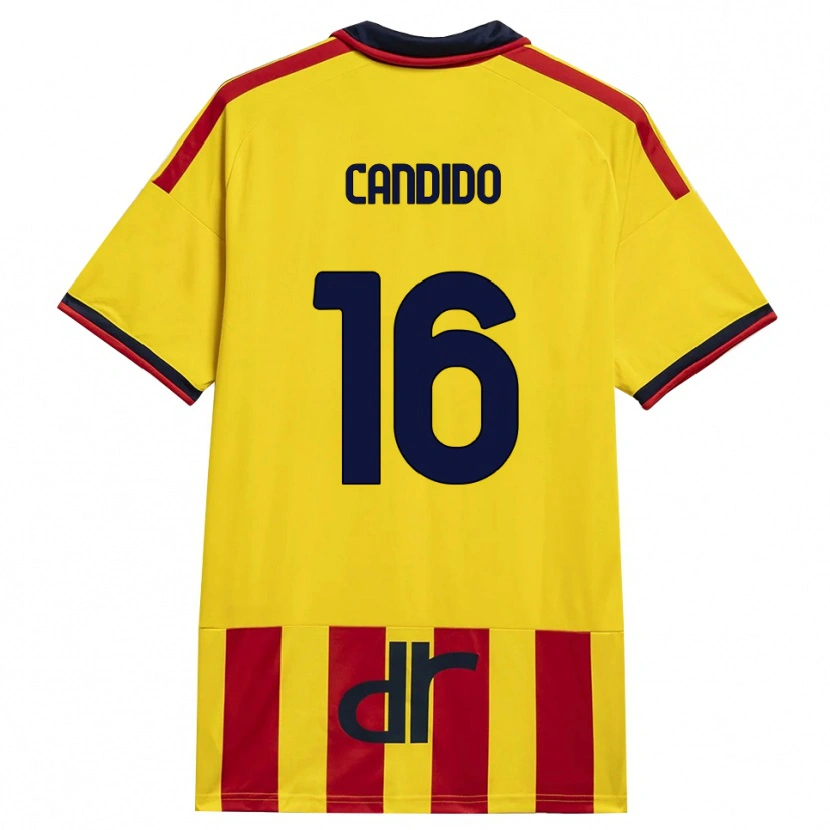Danxen Mænd Filippo Candido #16 Gul Rød Hjemmebane Spillertrøjer 2026/27 Trøje T-Shirt