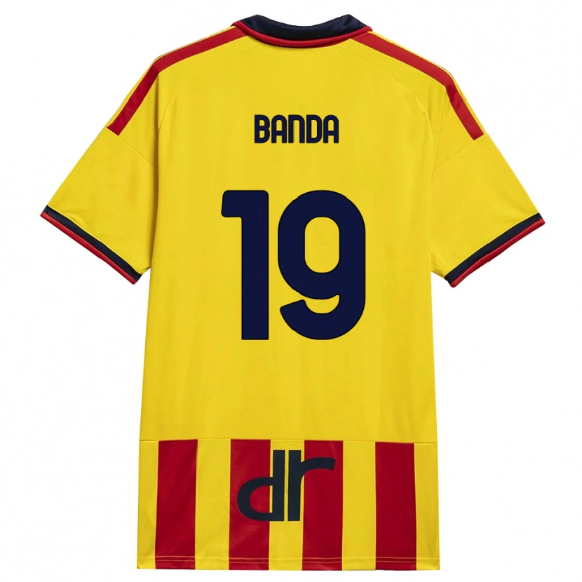 Danxen Mænd Lameck Banda #19 Gul Rød Hjemmebane Spillertrøjer 2026/27 Trøje T-Shirt