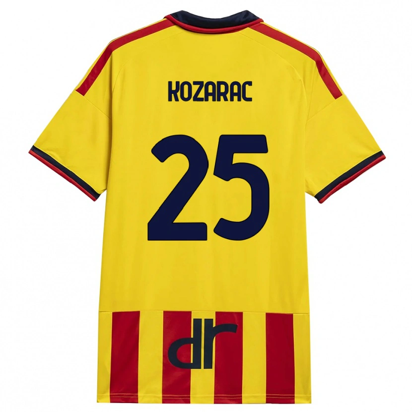 Danxen Mænd Haris Kozarac #25 Gul Rød Hjemmebane Spillertrøjer 2026/27 Trøje T-Shirt