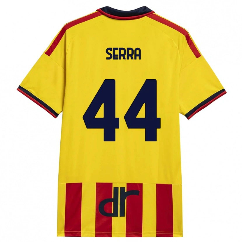 Danxen Mænd Francesco Serra #44 Gul Rød Hjemmebane Spillertrøjer 2026/27 Trøje T-Shirt