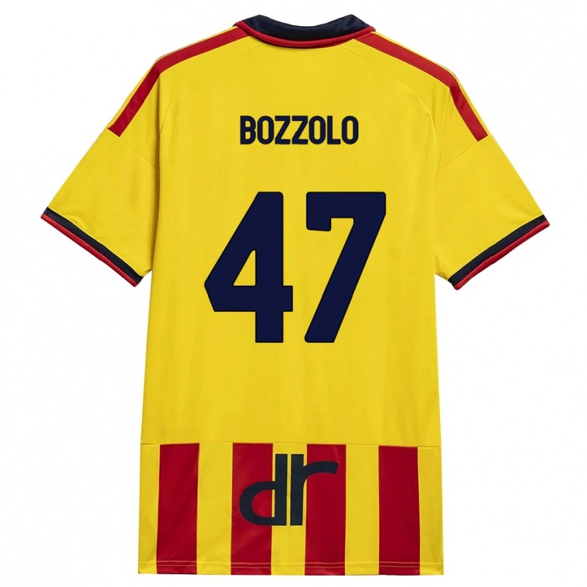 Danxen Mænd Alessandro Bozzolo #47 Gul Rød Hjemmebane Spillertrøjer 2026/27 Trøje T-Shirt