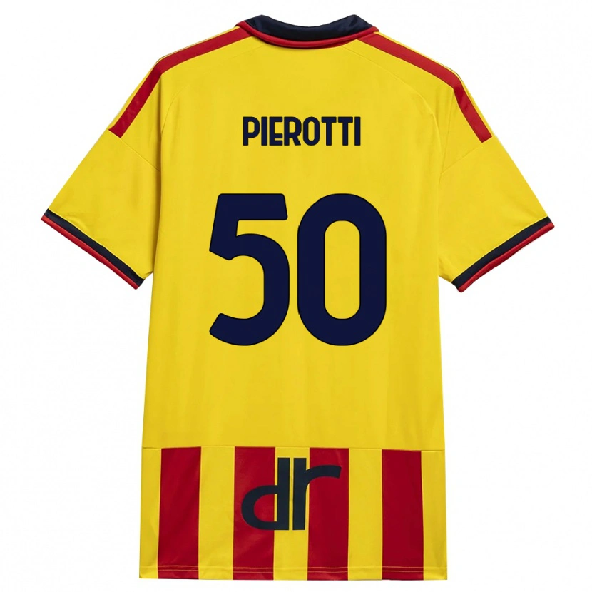 Danxen Mænd Santiago Pierotti #50 Gul Rød Hjemmebane Spillertrøjer 2026/27 Trøje T-Shirt