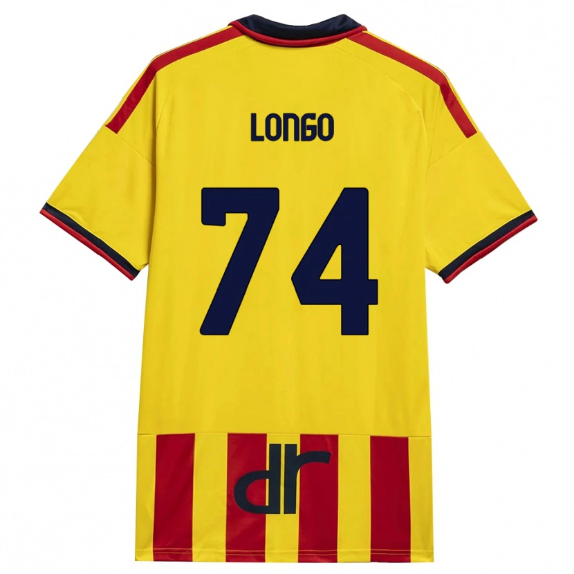 Danxen Mænd Francesco Longo #74 Gul Rød Hjemmebane Spillertrøjer 2026/27 Trøje T-Shirt