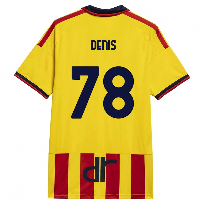 Danxen Mænd Max Denis #78 Gul Rød Hjemmebane Spillertrøjer 2026/27 Trøje T-Shirt