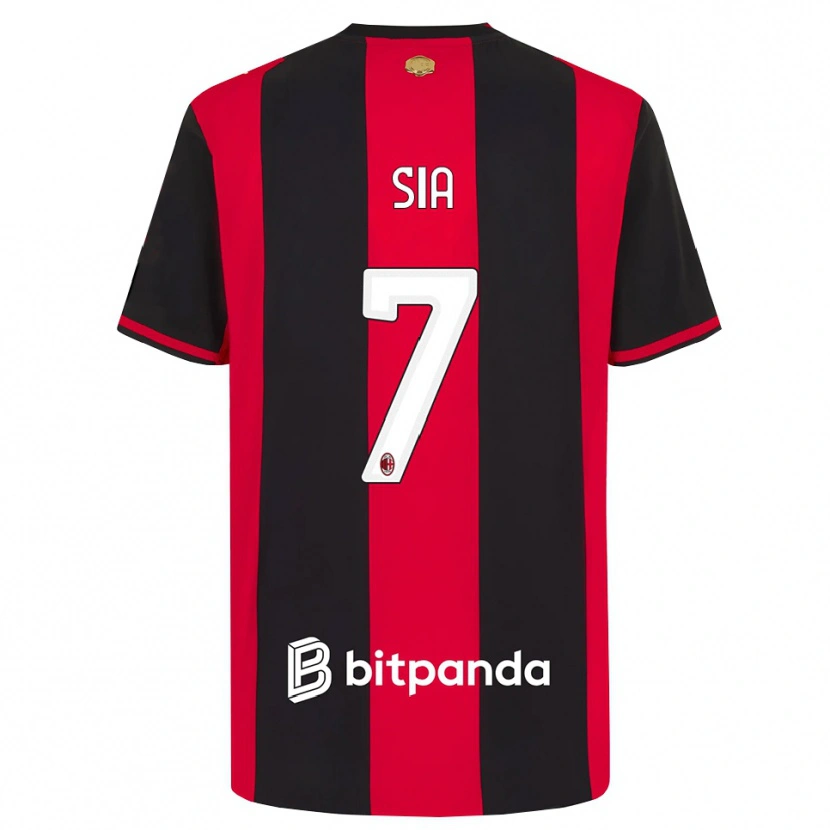Danxen Mænd Diego Sia #7 Rød Sort Hvid Hjemmebane Spillertrøjer 2026/27 Trøje T-Shirt