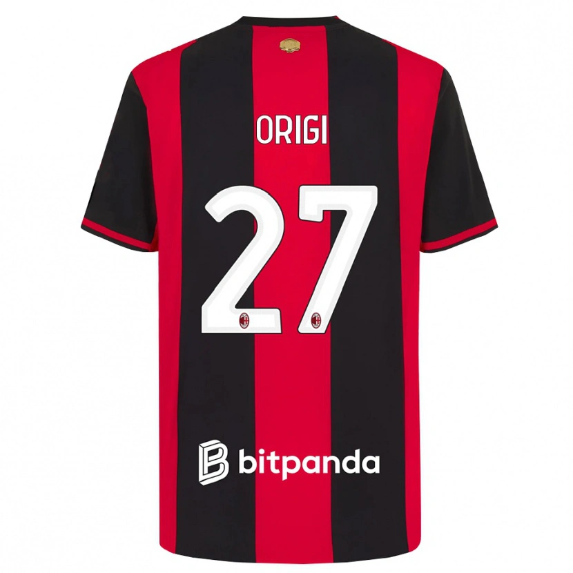 Danxen Mænd Divock Origi #27 Rød Sort Hvid Hjemmebane Spillertrøjer 2026/27 Trøje T-Shirt