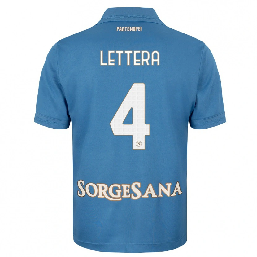 Danxen Mænd Alessio Lettera #4 Tågeblå Hvid Hjemmebane Spillertrøjer 2026/27 Trøje T-Shirt