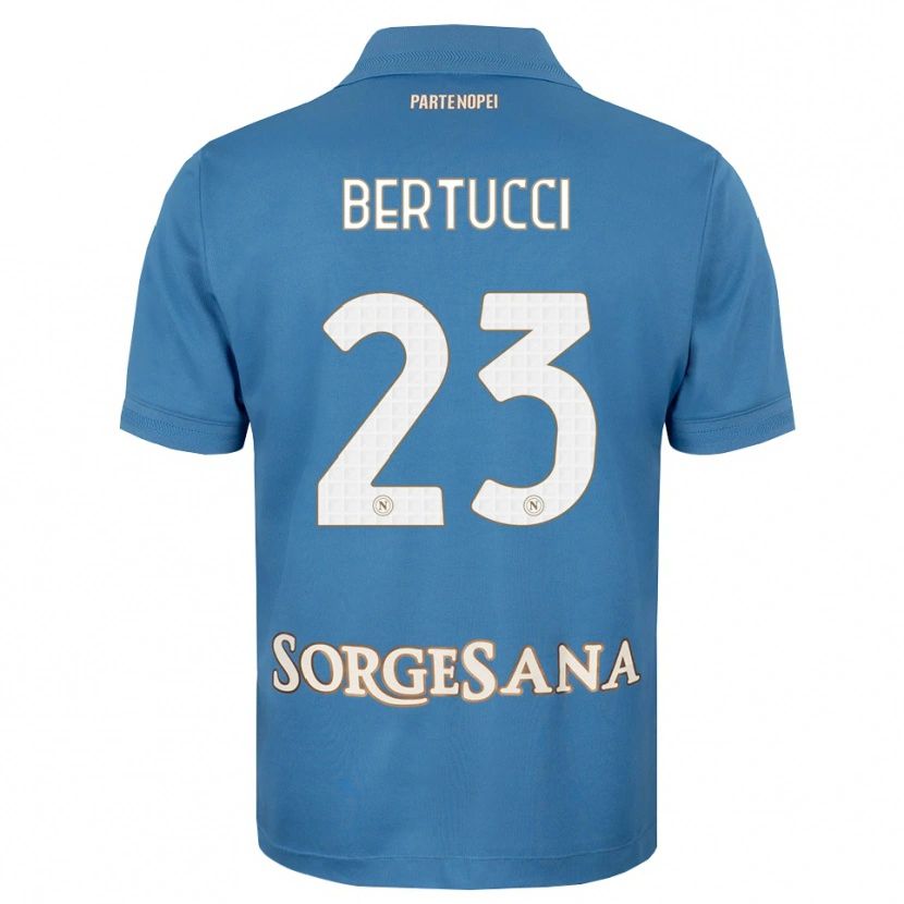Danxen Mænd Sofia Bertucci #23 Tågeblå Hvid Hjemmebane Spillertrøjer 2026/27 Trøje T-Shirt