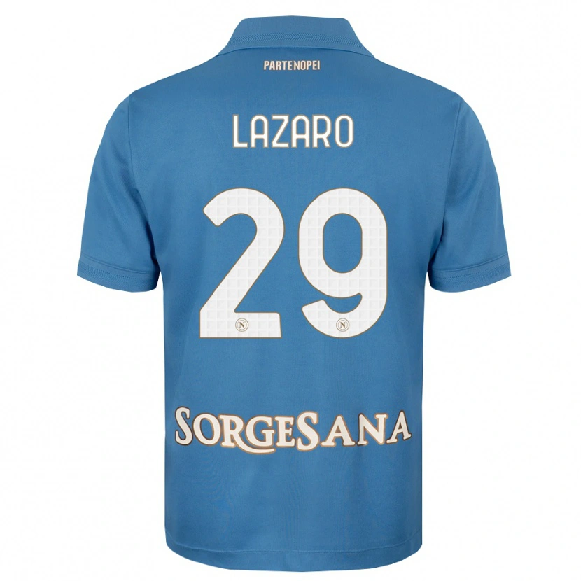 Danxen Mænd Paloma Lázaro #29 Tågeblå Hvid Hjemmebane Spillertrøjer 2026/27 Trøje T-Shirt