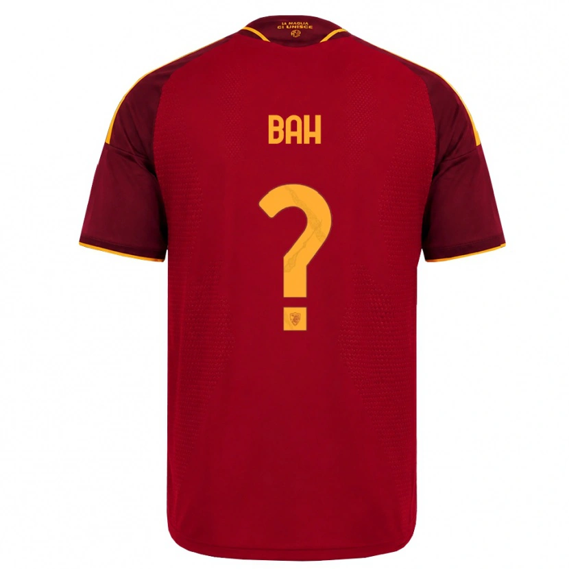 Danxen Mænd Muhammed Bah #0 Rød Gylden Gul Hjemmebane Spillertrøjer 2026/27 Trøje T-Shirt