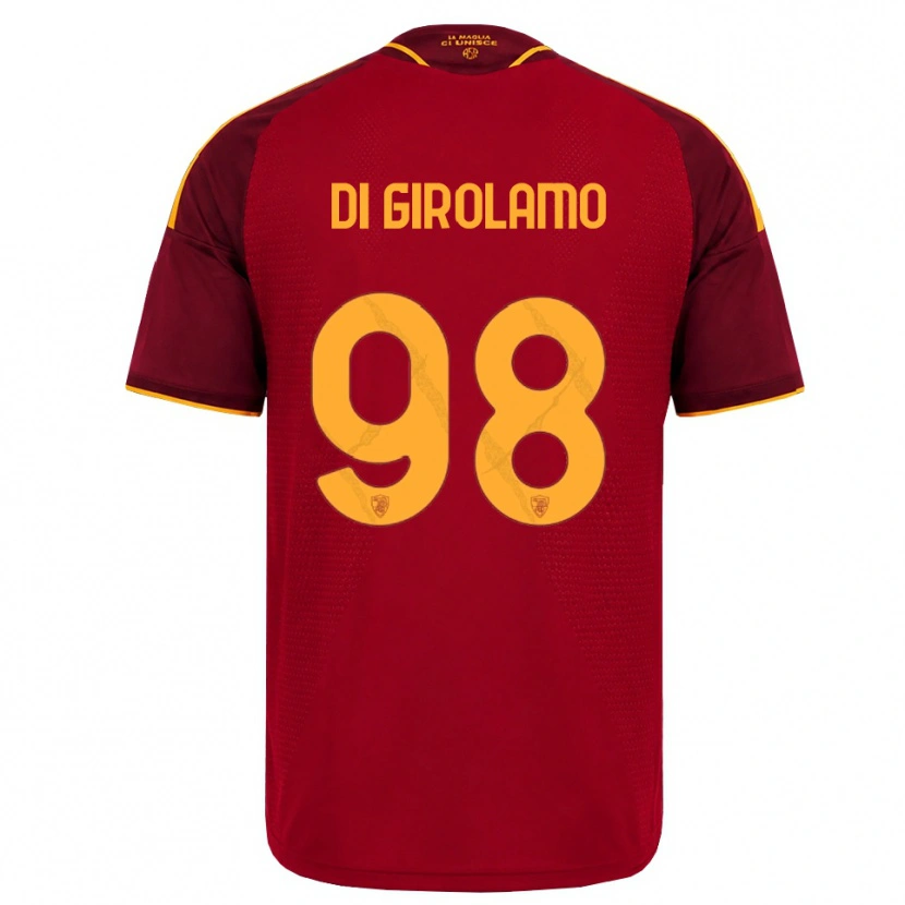 Danxen Mænd Anita Di Girolamo #98 Rød Gylden Gul Hjemmebane Spillertrøjer 2026/27 Trøje T-Shirt