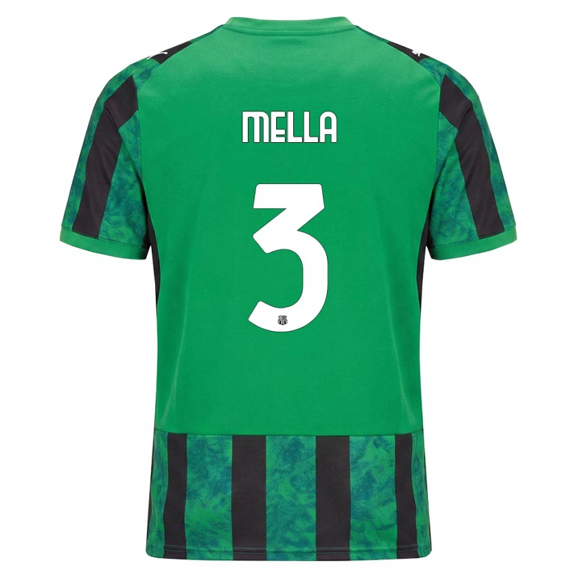 Danxen Mænd Sara Mella #3 Grøn Sort Hvid Hjemmebane Spillertrøjer 2026/27 Trøje T-Shirt
