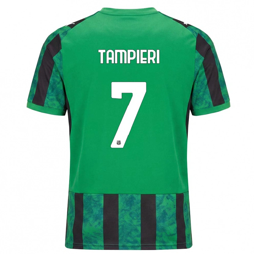 Danxen Mænd Diego Tampieri #7 Grøn Sort Hvid Hjemmebane Spillertrøjer 2026/27 Trøje T-Shirt