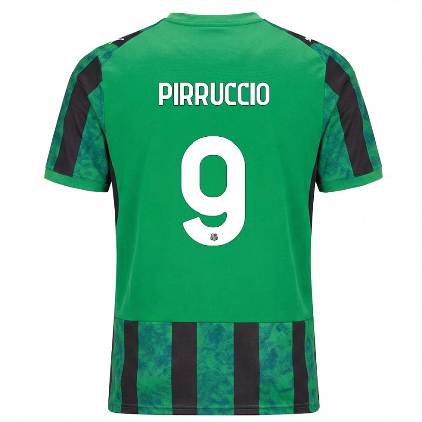 Danxen Mænd Federico Pirruccio #9 Grøn Sort Hvid Hjemmebane Spillertrøjer 2026/27 Trøje T-Shirt