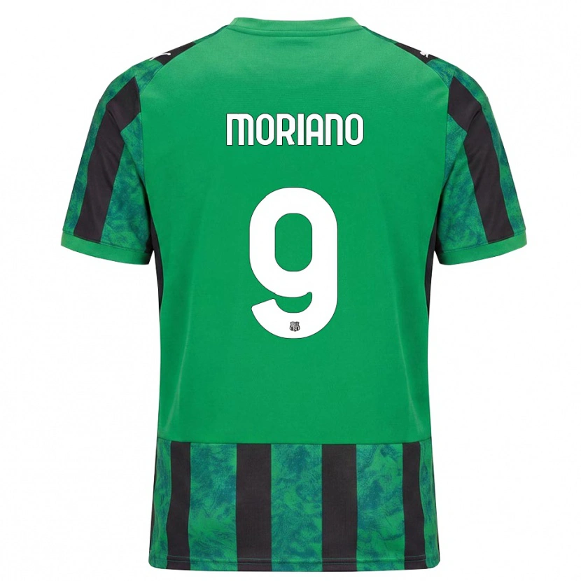 Danxen Mænd Andrea Moriano #9 Grøn Sort Hvid Hjemmebane Spillertrøjer 2026/27 Trøje T-Shirt