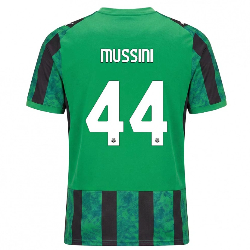 Danxen Mænd Andrea Mussini #44 Grøn Sort Hvid Hjemmebane Spillertrøjer 2026/27 Trøje T-Shirt