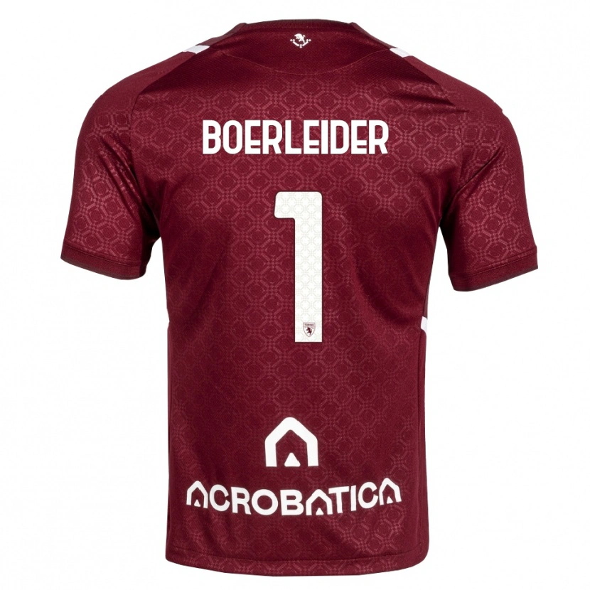 Danxen Mænd Yannick Boerleider #1 Bordeaux Hvid Hjemmebane Spillertrøjer 2026/27 Trøje T-Shirt