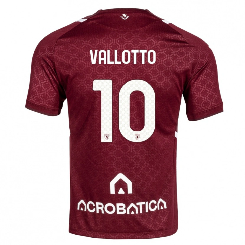Danxen Mænd Greta Vallotto #10 Bordeaux Hvid Hjemmebane Spillertrøjer 2026/27 Trøje T-Shirt