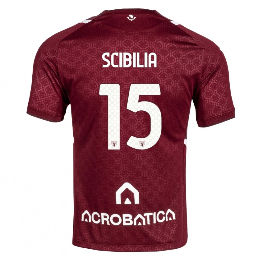 Danxen Mænd Dylan Scibilia #15 Bordeaux Hvid Hjemmebane Spillertrøjer 2026/27 Trøje T-Shirt