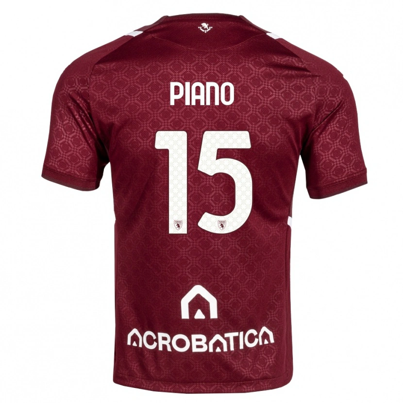Danxen Mænd Enrico Piano #15 Bordeaux Hvid Hjemmebane Spillertrøjer 2026/27 Trøje T-Shirt