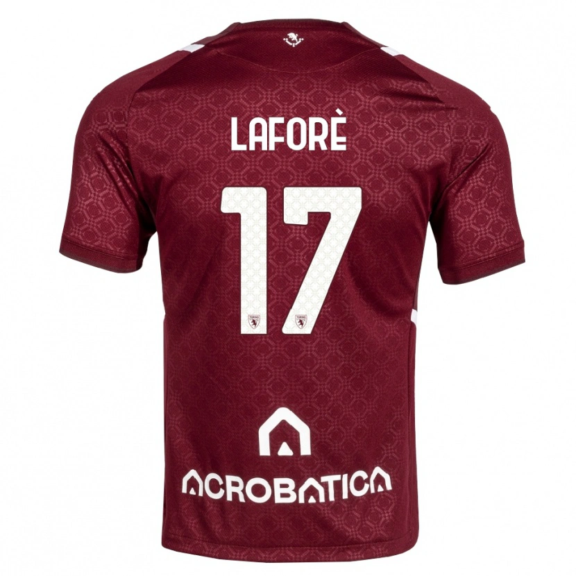 Danxen Mænd Bladis Laforè #17 Bordeaux Hvid Hjemmebane Spillertrøjer 2026/27 Trøje T-Shirt
