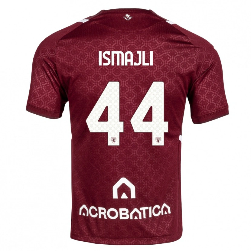 Danxen Mænd Ardian Ismajli #44 Bordeaux Hvid Hjemmebane Spillertrøjer 2026/27 Trøje T-Shirt