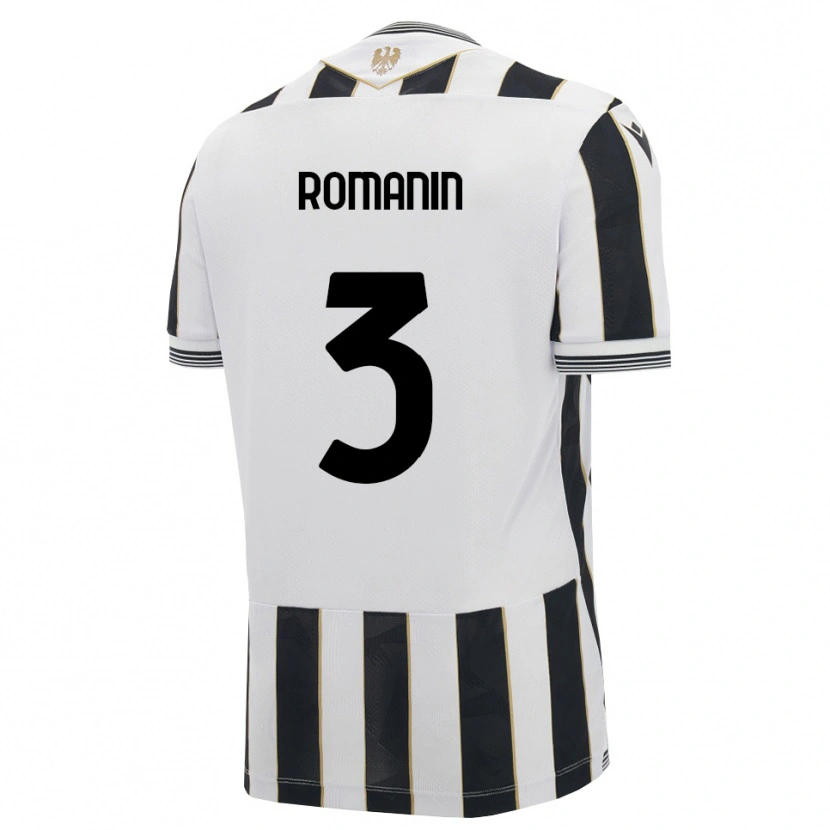 Danxen Mænd Mattia Romanin #3 Sort Hvid Pink Hjemmebane Spillertrøjer 2026/27 Trøje T-Shirt