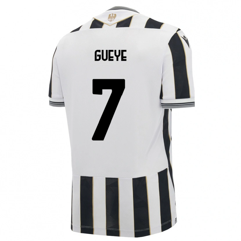 Danxen Mænd Idrissa Gueye #7 Sort Hvid Pink Hjemmebane Spillertrøjer 2026/27 Trøje T-Shirt