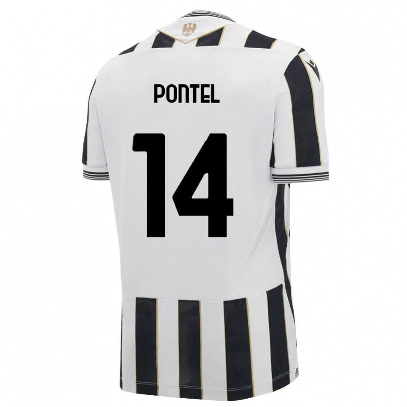 Danxen Mænd Simone Pontel #14 Sort Hvid Pink Hjemmebane Spillertrøjer 2026/27 Trøje T-Shirt