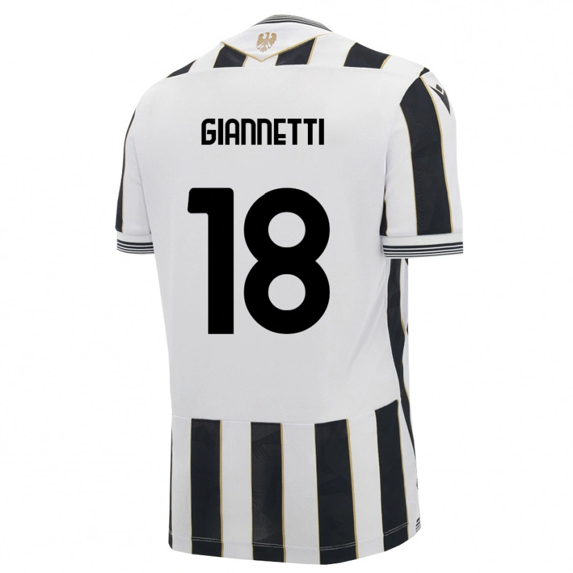 Danxen Mænd Lautaro Giannetti #18 Sort Hvid Pink Hjemmebane Spillertrøjer 2026/27 Trøje T-Shirt