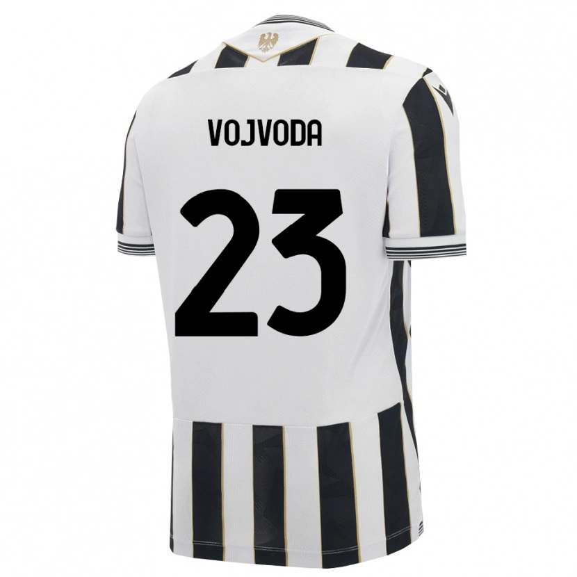 Danxen Mænd Mërgim Vojvoda #23 Sort Hvid Pink Hjemmebane Spillertrøjer 2026/27 Trøje T-Shirt