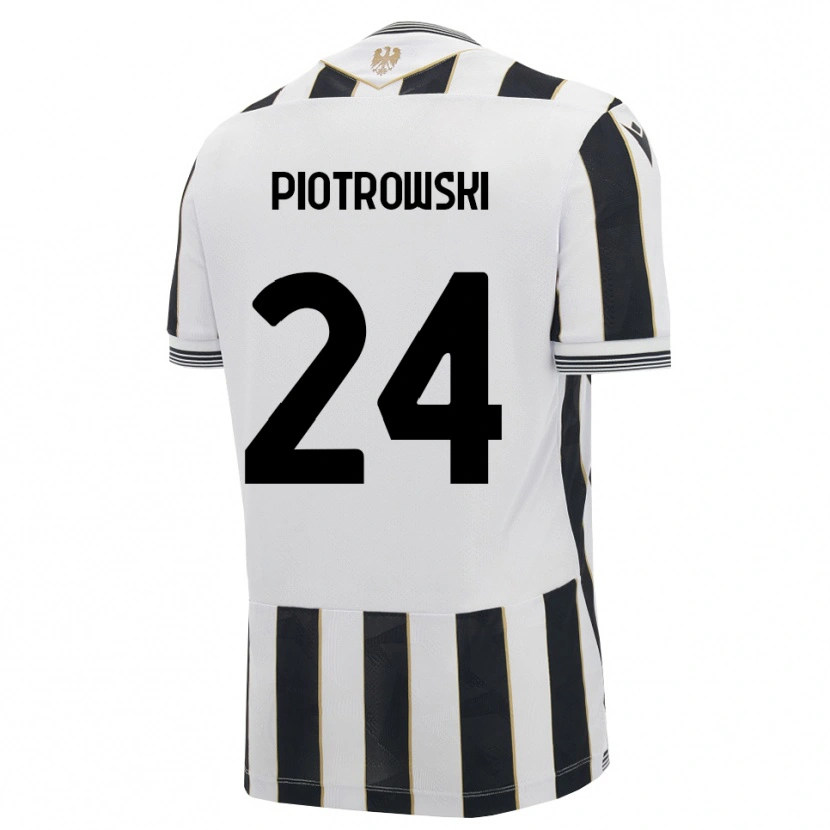 Danxen Mænd Jakub Piotrowski #24 Sort Hvid Pink Hjemmebane Spillertrøjer 2026/27 Trøje T-Shirt