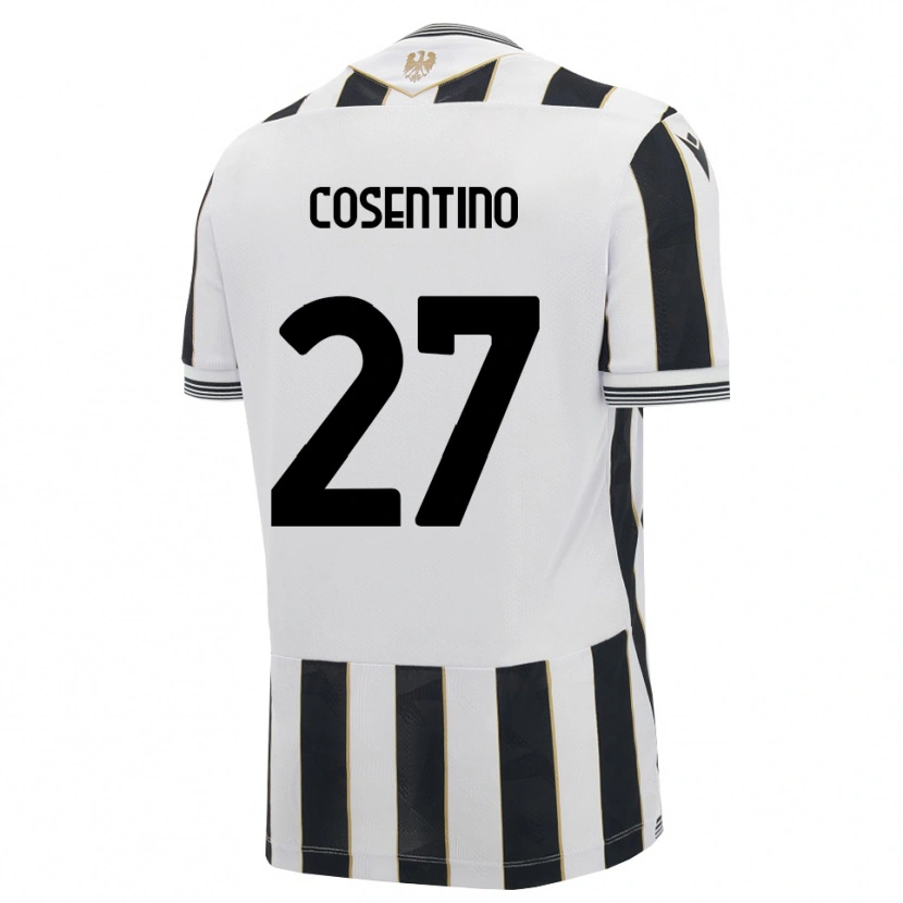 Danxen Mænd Sergio Cosentino #27 Sort Hvid Pink Hjemmebane Spillertrøjer 2026/27 Trøje T-Shirt