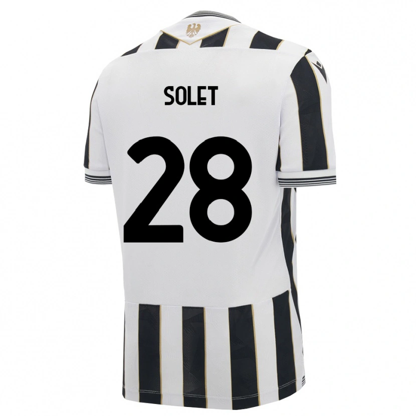 Danxen Mænd Oumar Solet #28 Sort Hvid Pink Hjemmebane Spillertrøjer 2026/27 Trøje T-Shirt