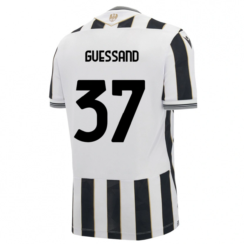 Danxen Mænd Axel Guessand #37 Sort Hvid Pink Hjemmebane Spillertrøjer 2026/27 Trøje T-Shirt