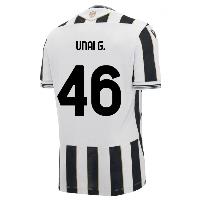 Danxen Mænd Unai Gómez #46 Sort Hvid Pink Hjemmebane Spillertrøjer 2026/27 Trøje T-Shirt